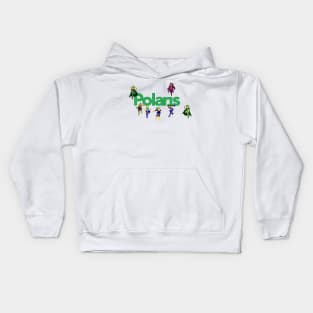 Green Hair Through The Years Kids Hoodie